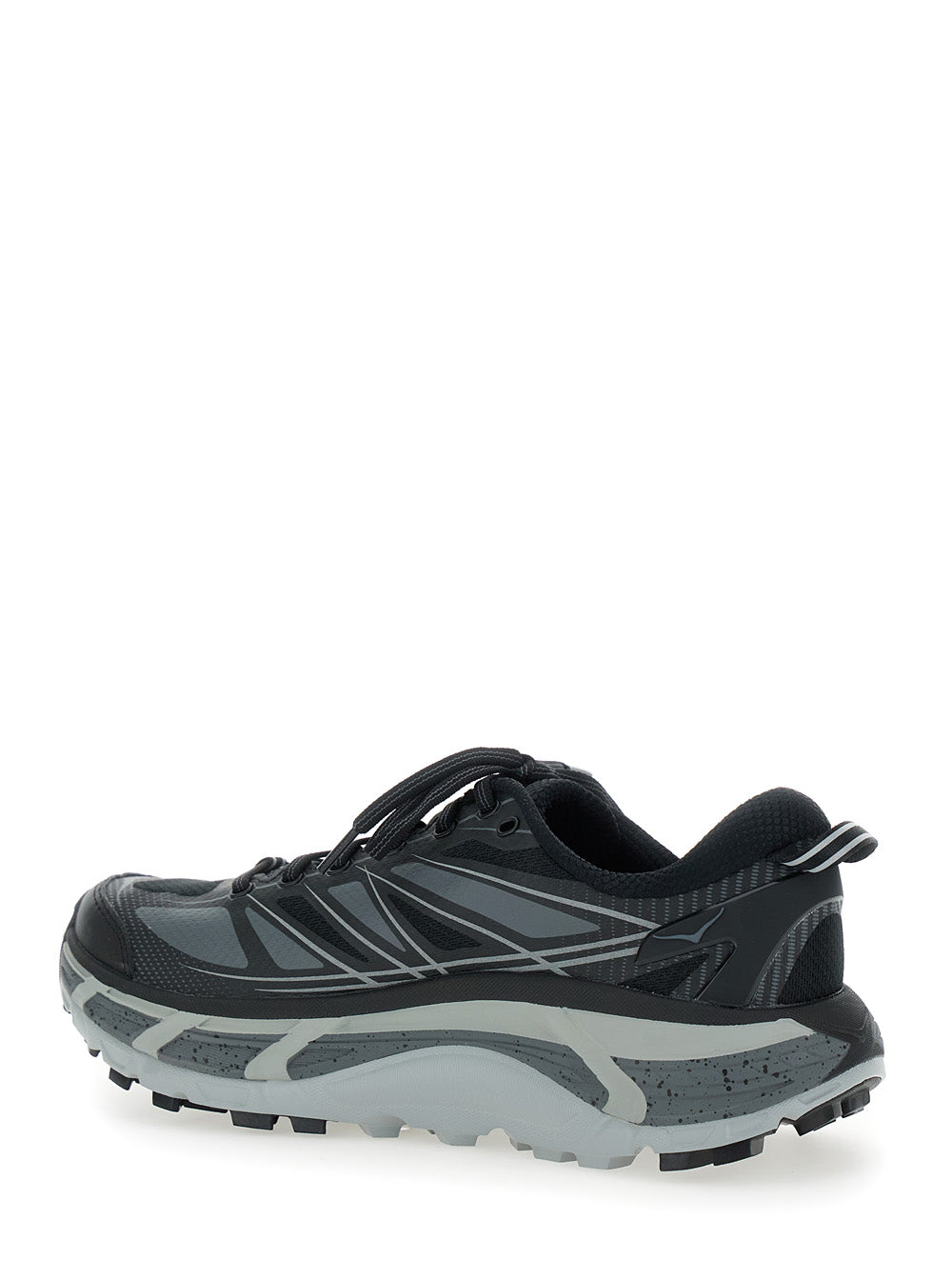 Mafate Speed 2 Black Low Top Sneakers with Logo Print on the Side in Tech Fabric Unisex Synthetic Textile