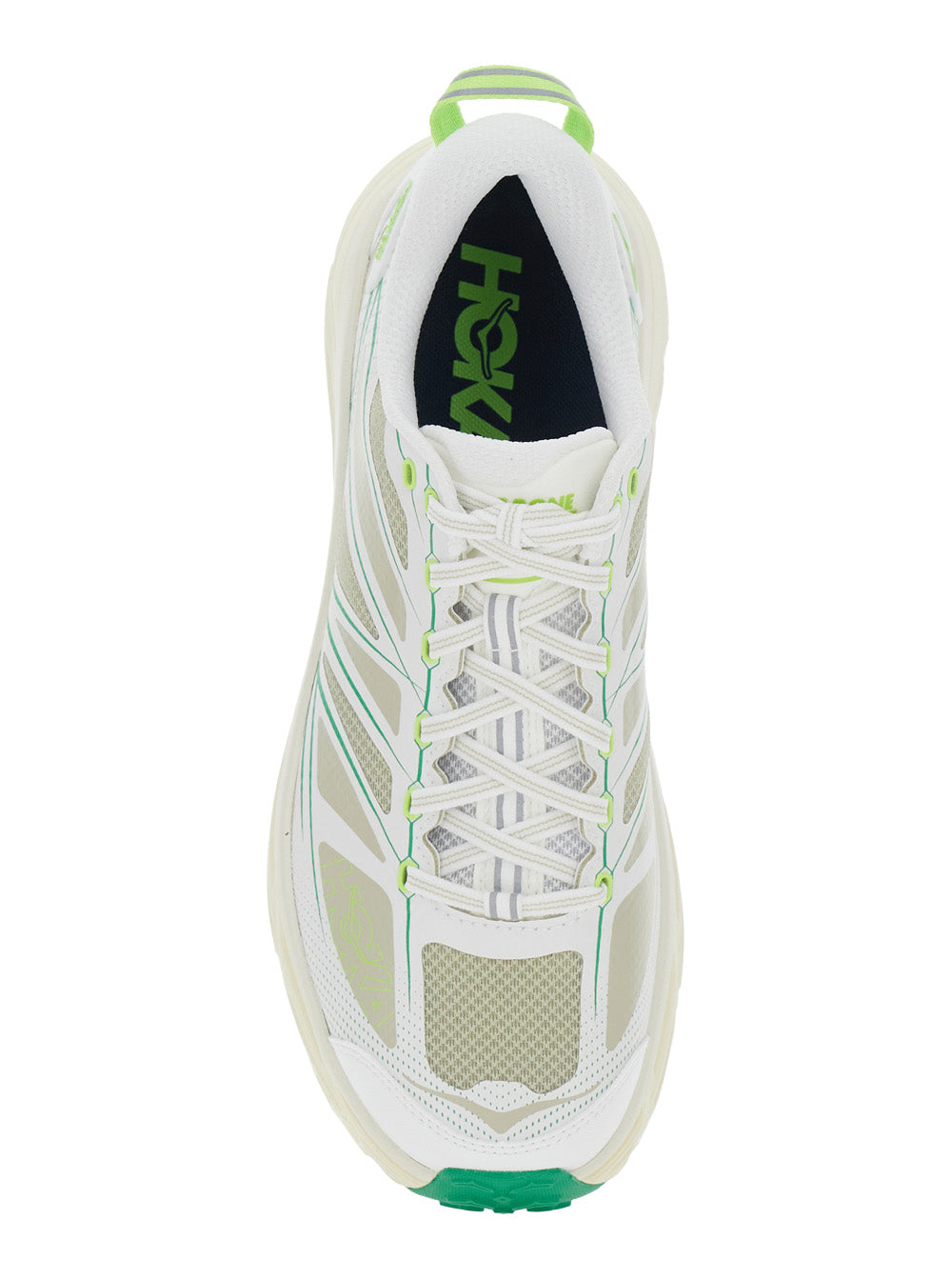 Mafate Speed 2 White Low Top Sneakers with Logo Patch on the Tongue and Contrasting Pull-Tab at Heel in Tech Fabric Unisex Synthetic Textile