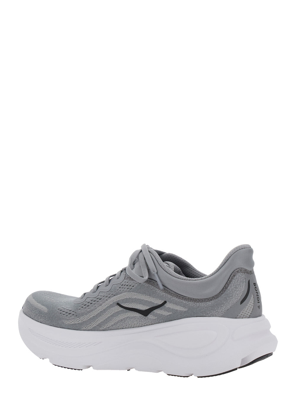 Bondi 9 Grey Low Top Sneakers with Maxi Logo Lettering on the Side in Tech Fabric Unisex Textile Synthetic