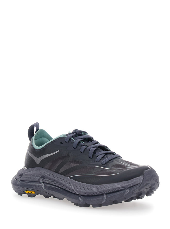 Mafate Speed 4 Lite Grey Low Top Sneakers With Mesh Panels Tech Fabric Unisex Textile Synthetic