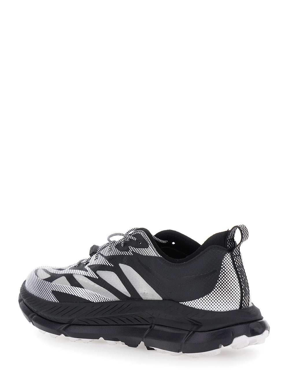 Mafate Speed 4 Lite Black Low Top Sneakers with Mesh Panels in Tech Fabric Unisex Grey Textile Synthetic