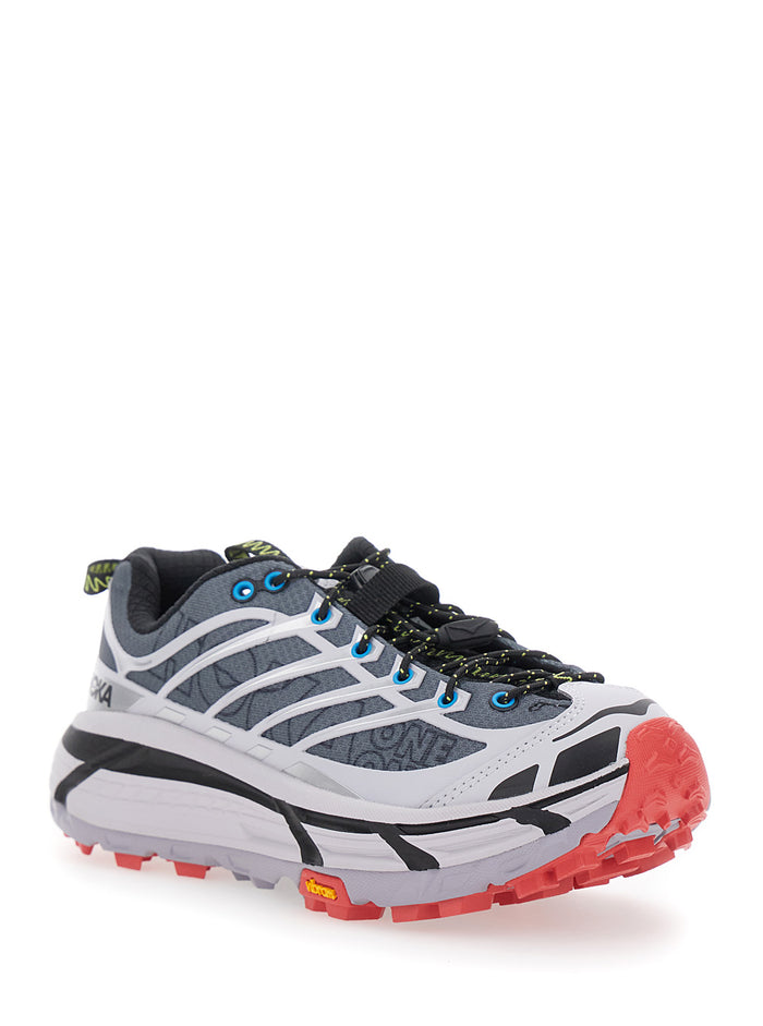 Mafate Grey Sneakers With Insert Design And Drawstring Closure Synthetic Fiber Unisex Textile