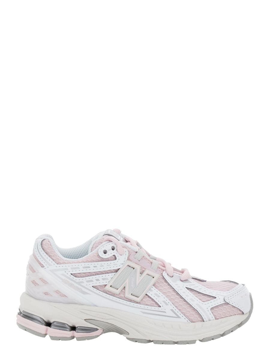 Pink Low Top Sneakers With Logo Detail Synthetic Fabric Trainers