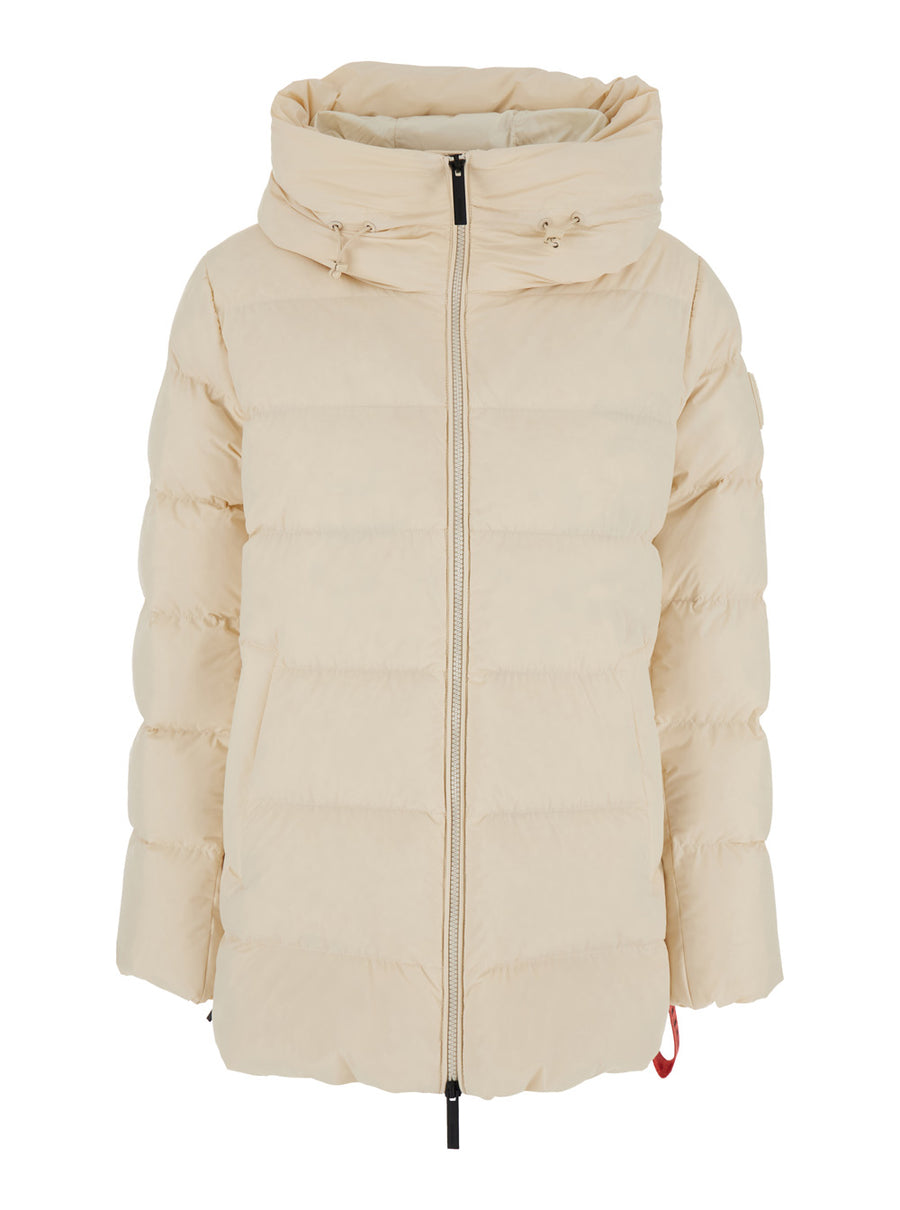 Puffer Jacket Levi White Polyamide