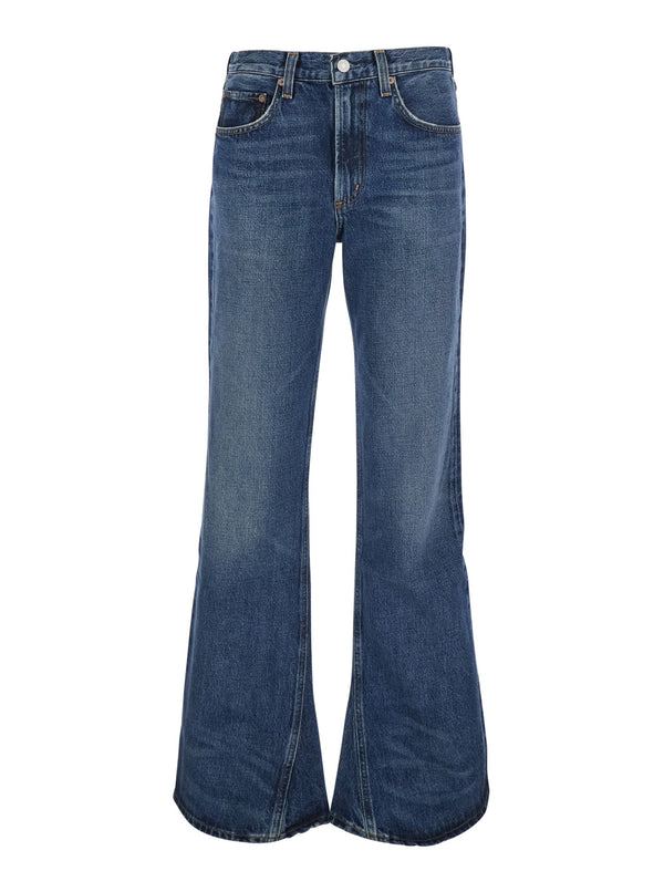 Jeans Kick Boot Blue Cotton