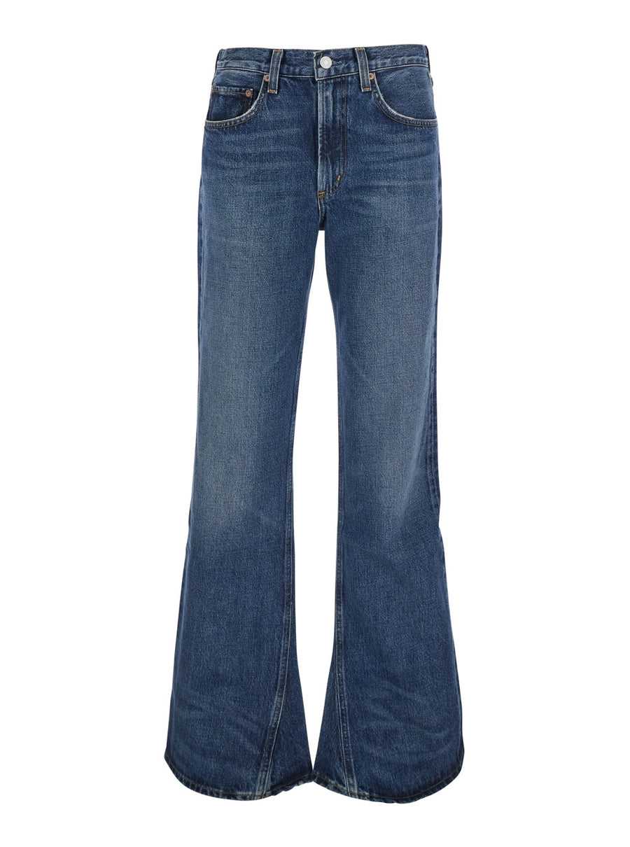 Jeans Kick Boot Blue Cotton