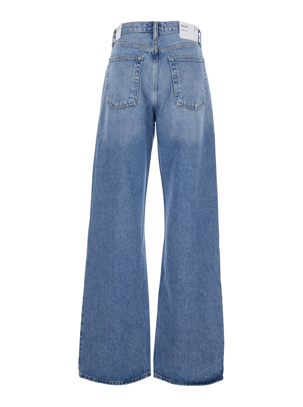 Vintage Loose Jeans Light Blue With Cotton And Lyocell For Women