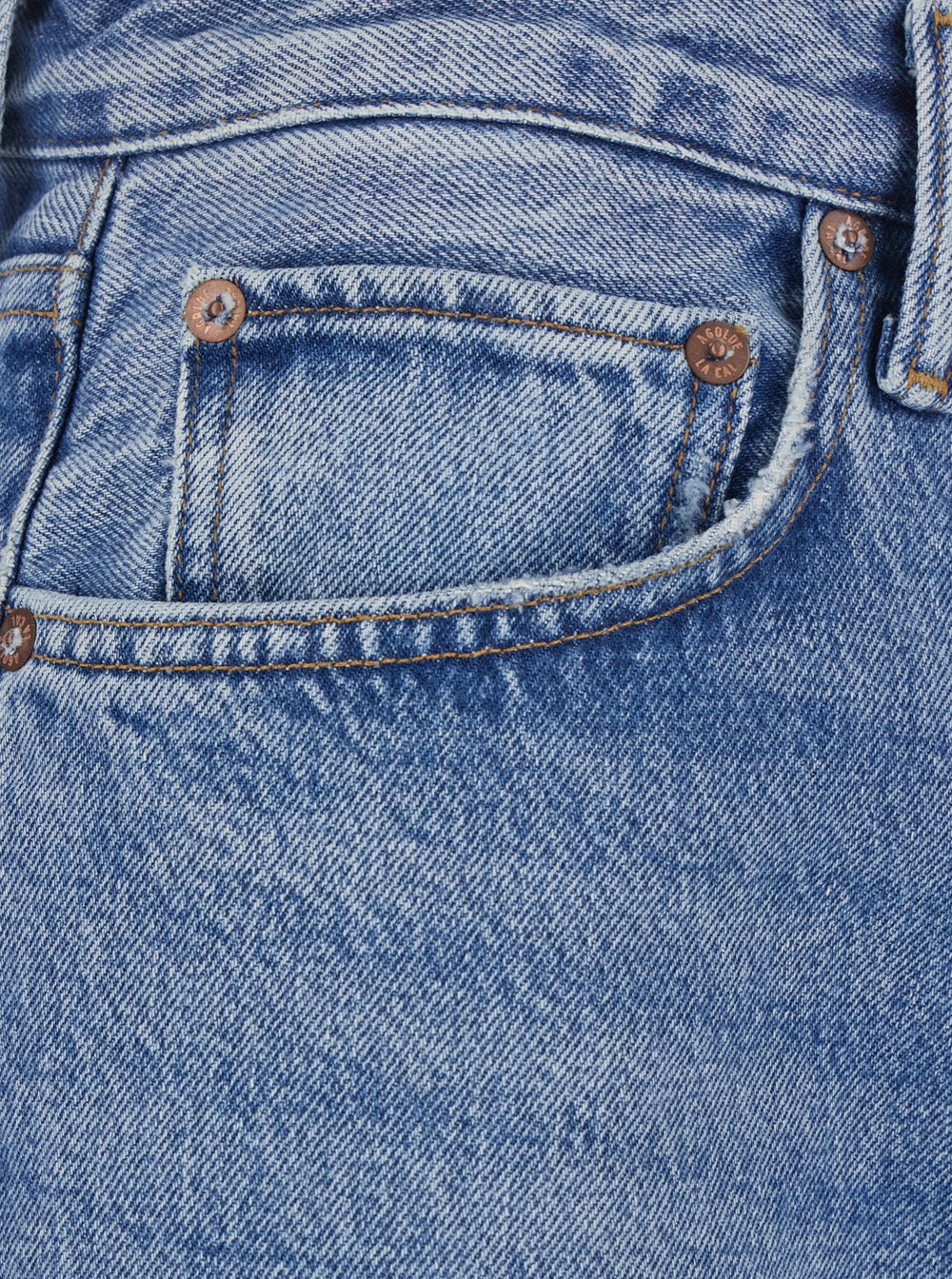 Vintage Loose Jeans Light Blue With Cotton And Lyocell For Women