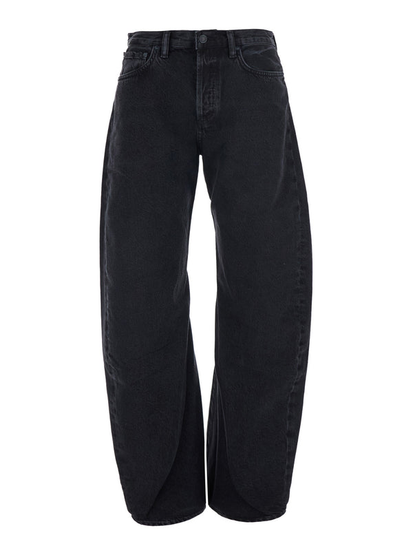 Jeans Spiral Black Denim Cotton