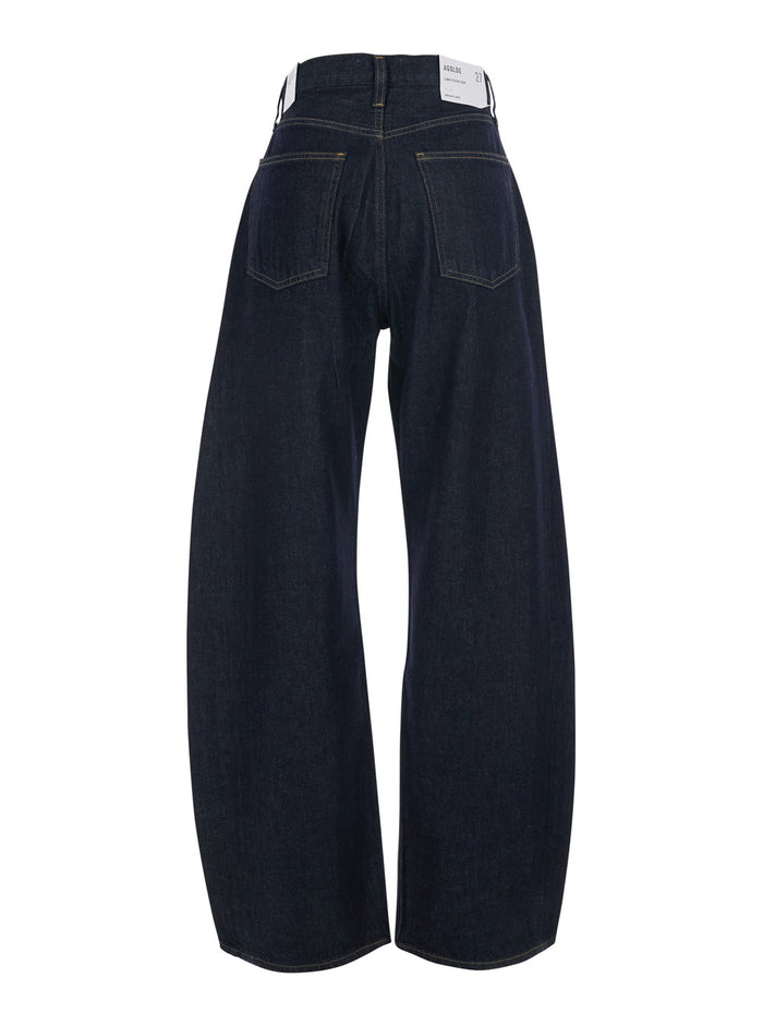 Luna Pieced Jeans With Blue Cotton Women Blu