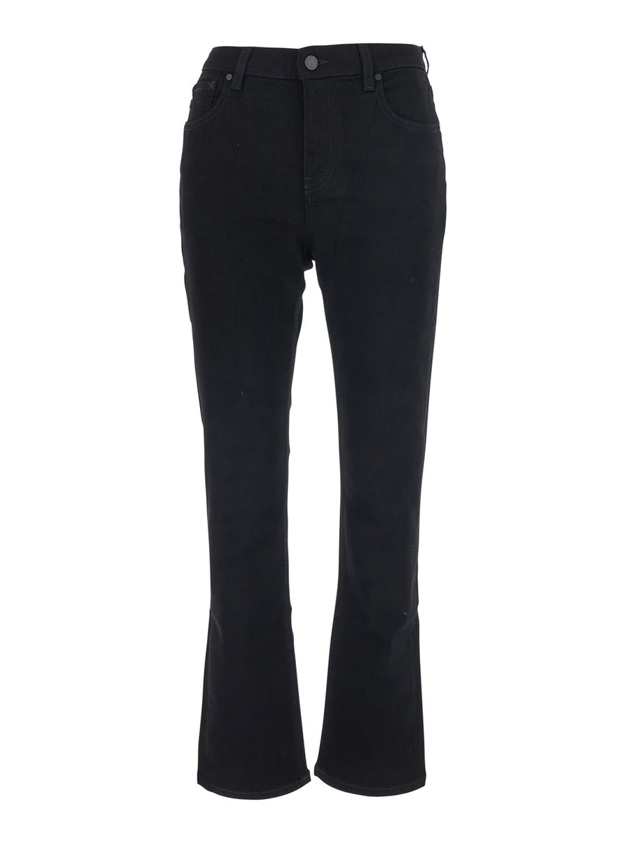 Flared Jeans Mary Black Denim Cotton