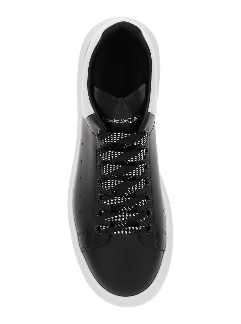 Low Top Sneaker With Logo Lettering On The Tongue Black Leather For Men Calf