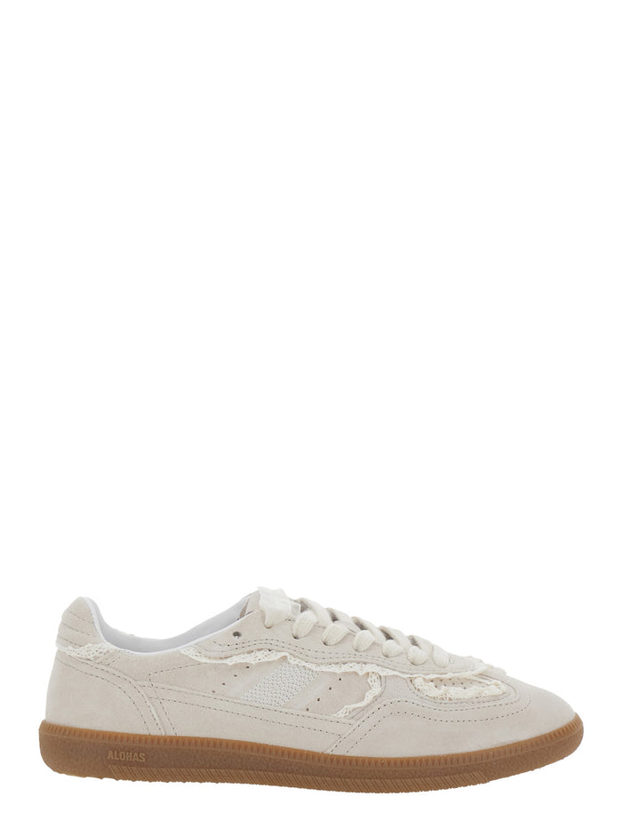 Sneaker Tb.490 Low Top With Engraved Logo Detail On The Side And Perforated Leather Details For Women White