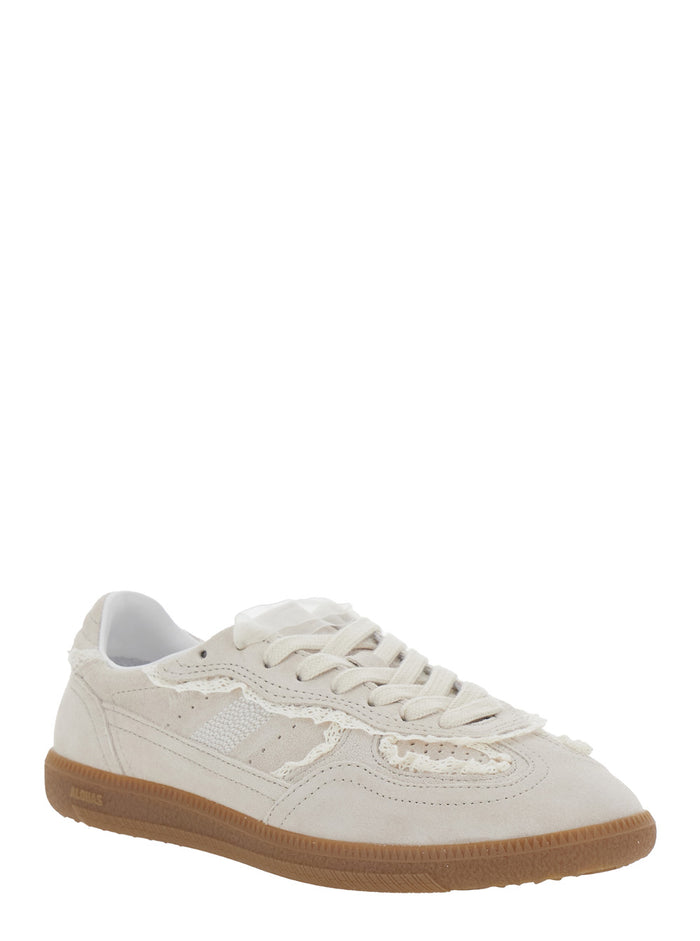 Sneaker Tb.490 Low Top With Engraved Logo Detail On The Side And Perforated Leather Details For Women White