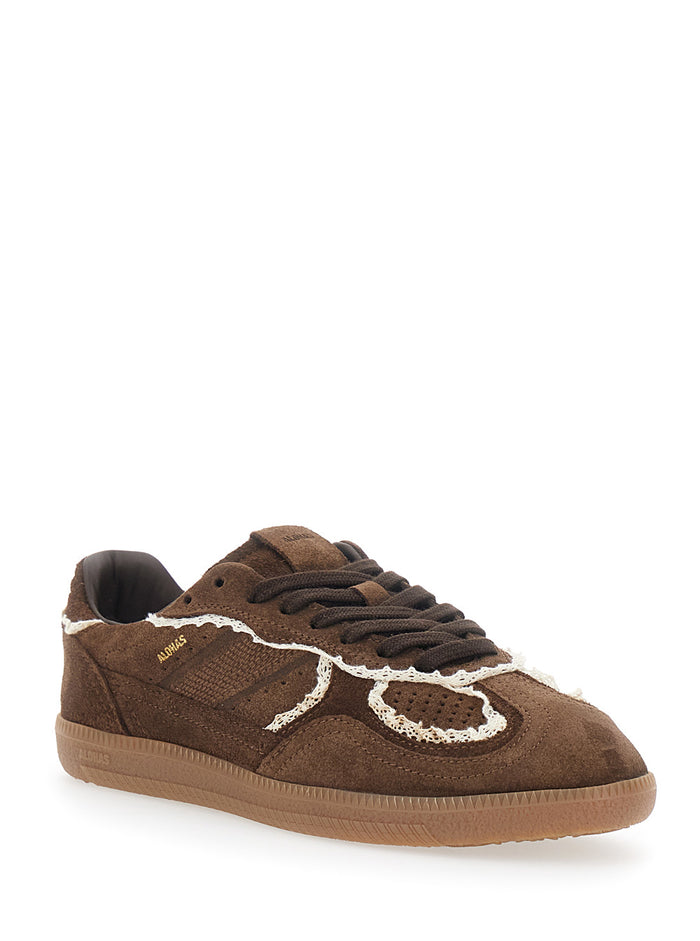 Sneakers Tb.490 Crochet Leather With Brown Details Unisex