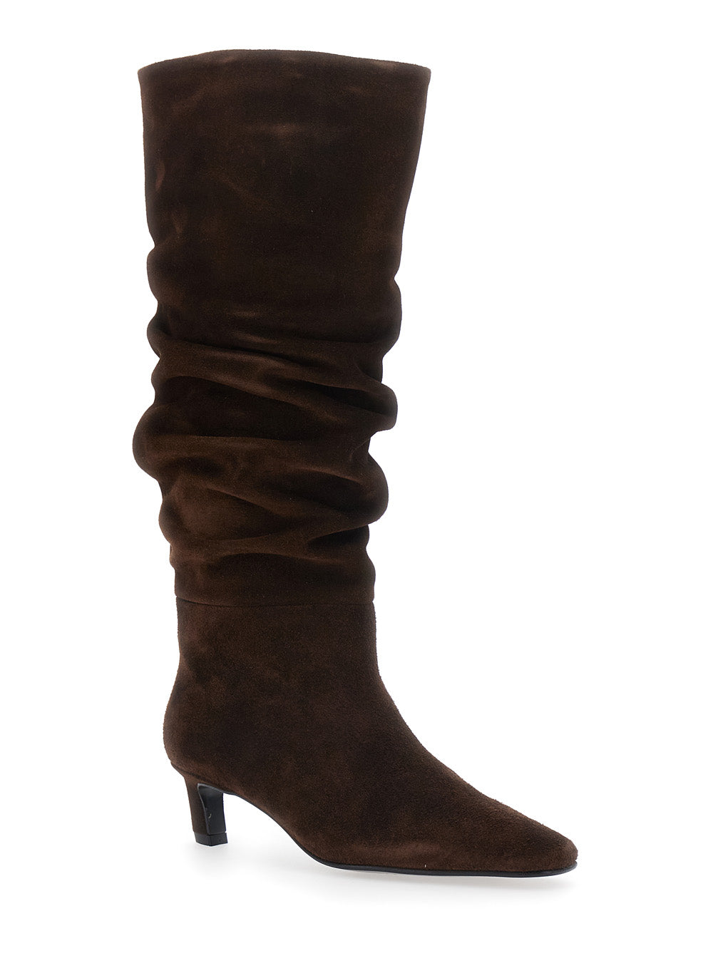 Kalila Boots With Zipper And Rubber Sole Brown Woman