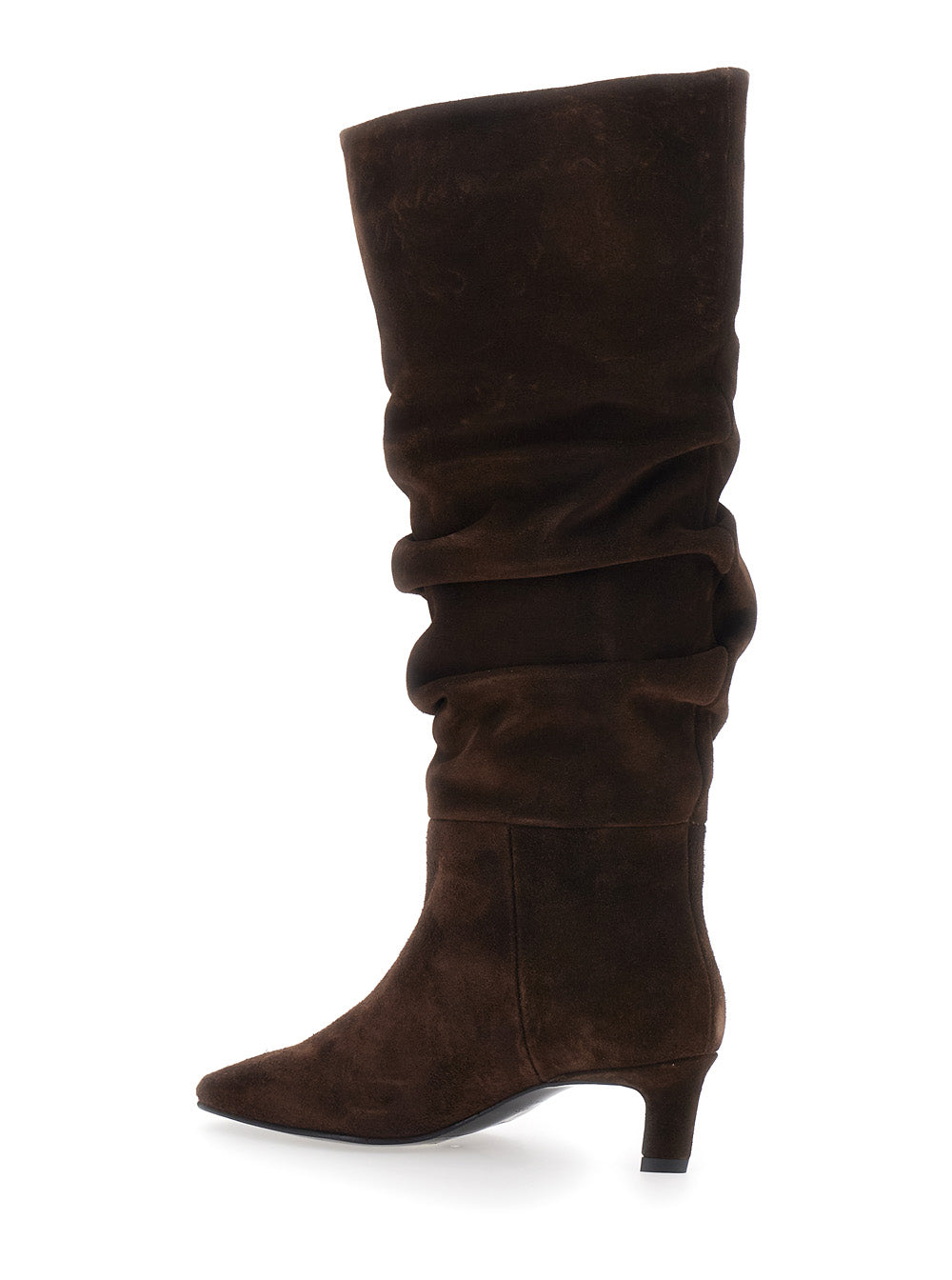 Kalila Boots With Zipper And Rubber Sole Brown Woman