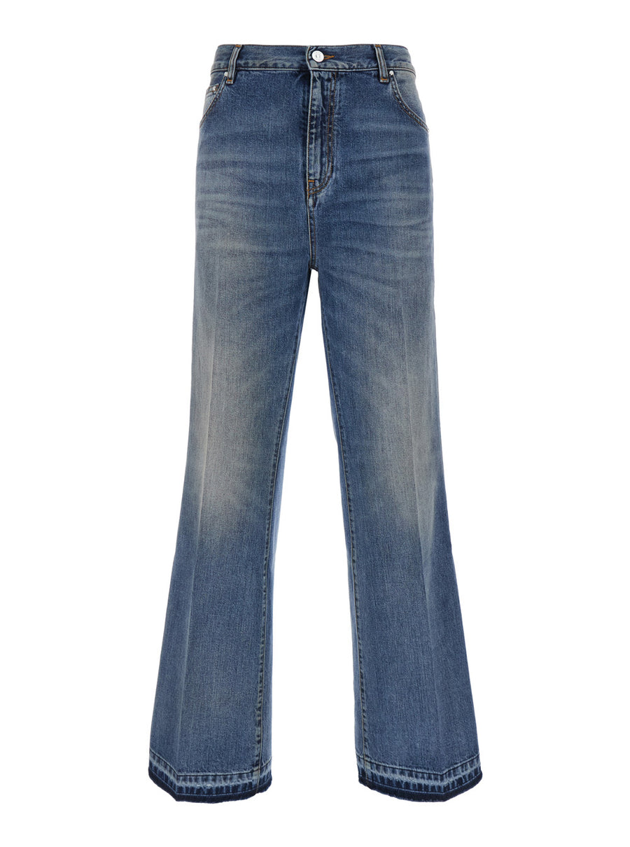 Flare Jeans Ma Light Blue Cotton