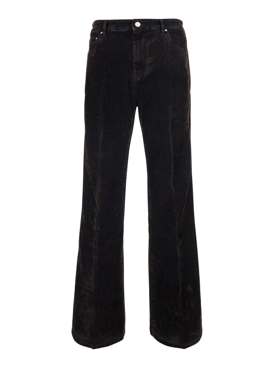 Denim Shirt Brown Cotton Jean