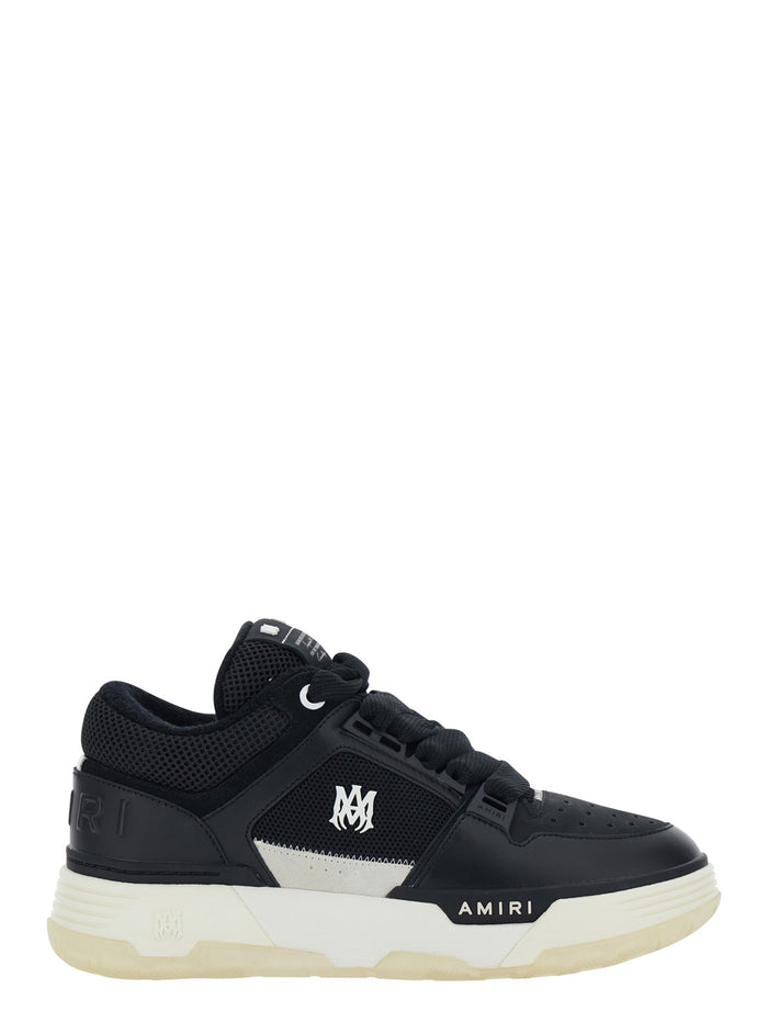 Sneaker Ma1 Black With Minimalist Design Leather Men Calf