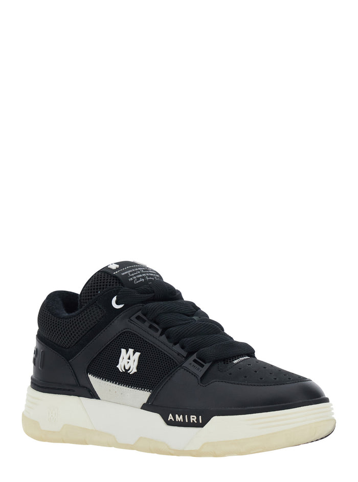 Sneaker Ma1 Black With Minimalist Design Leather Men Calf
