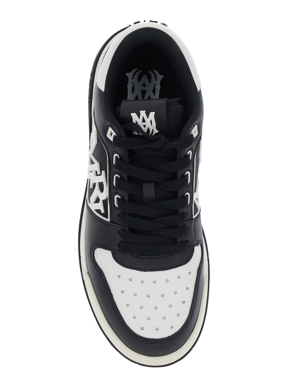 White Sneakers With Contrast Leather Heel White/black