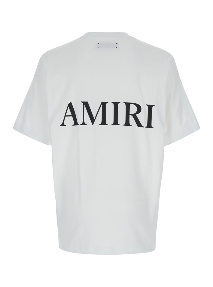 Oversized T-Shirt With Contrast Logo Print White Cotton For Men Tshirts And Polo Shirts