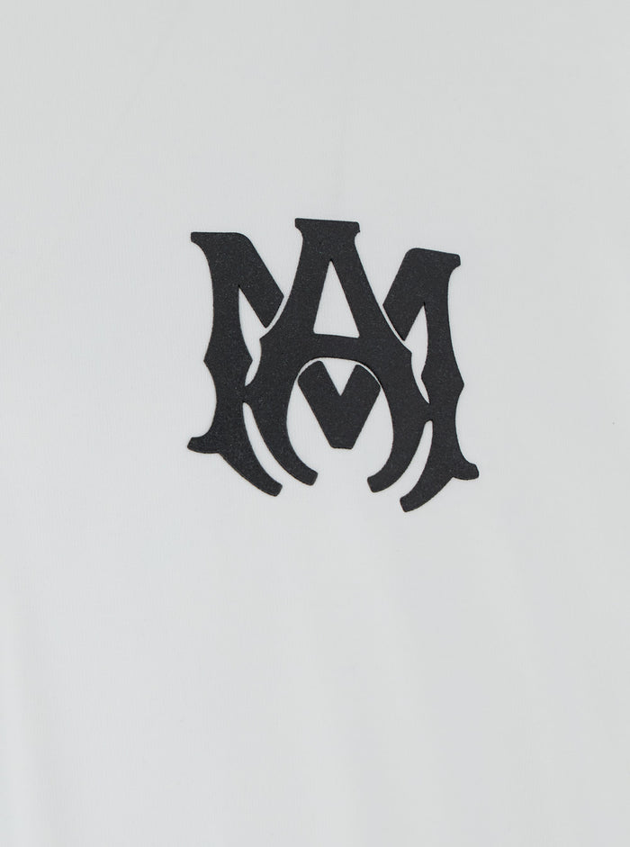 Oversized T-Shirt With Contrast Logo Print White Cotton For Men Tshirts And Polo Shirts