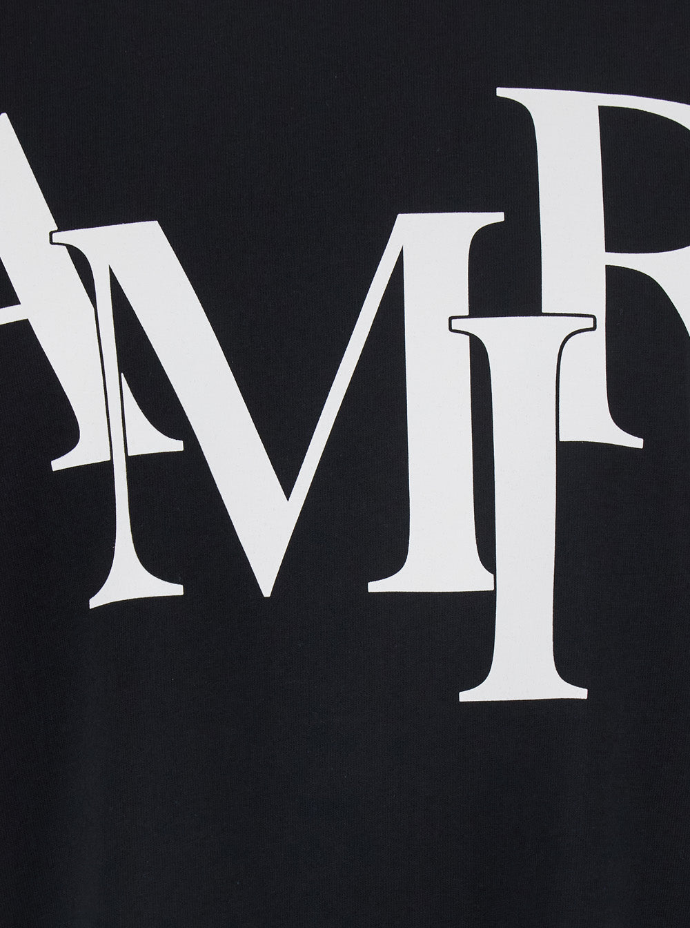 Black T-Shirt With Front Logo Print Tshirts And Polo Shirts