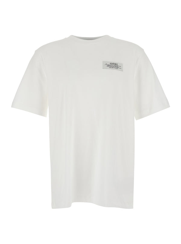 T-Shirt With Spirit Print, White Cotton T-shirts