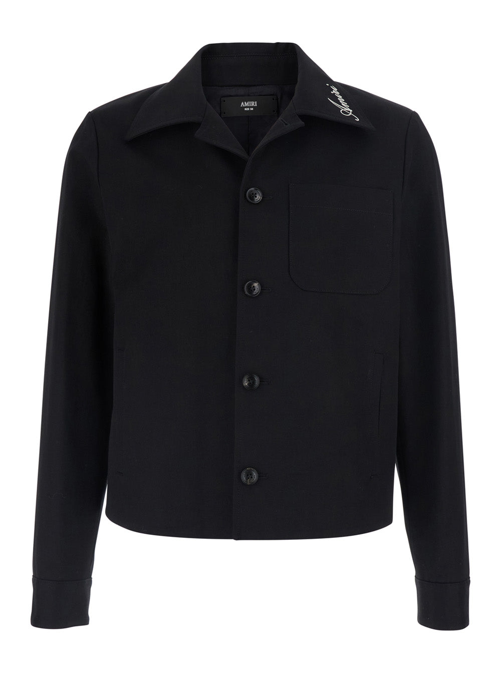 Jacket With Black Cotton Collar For Women
