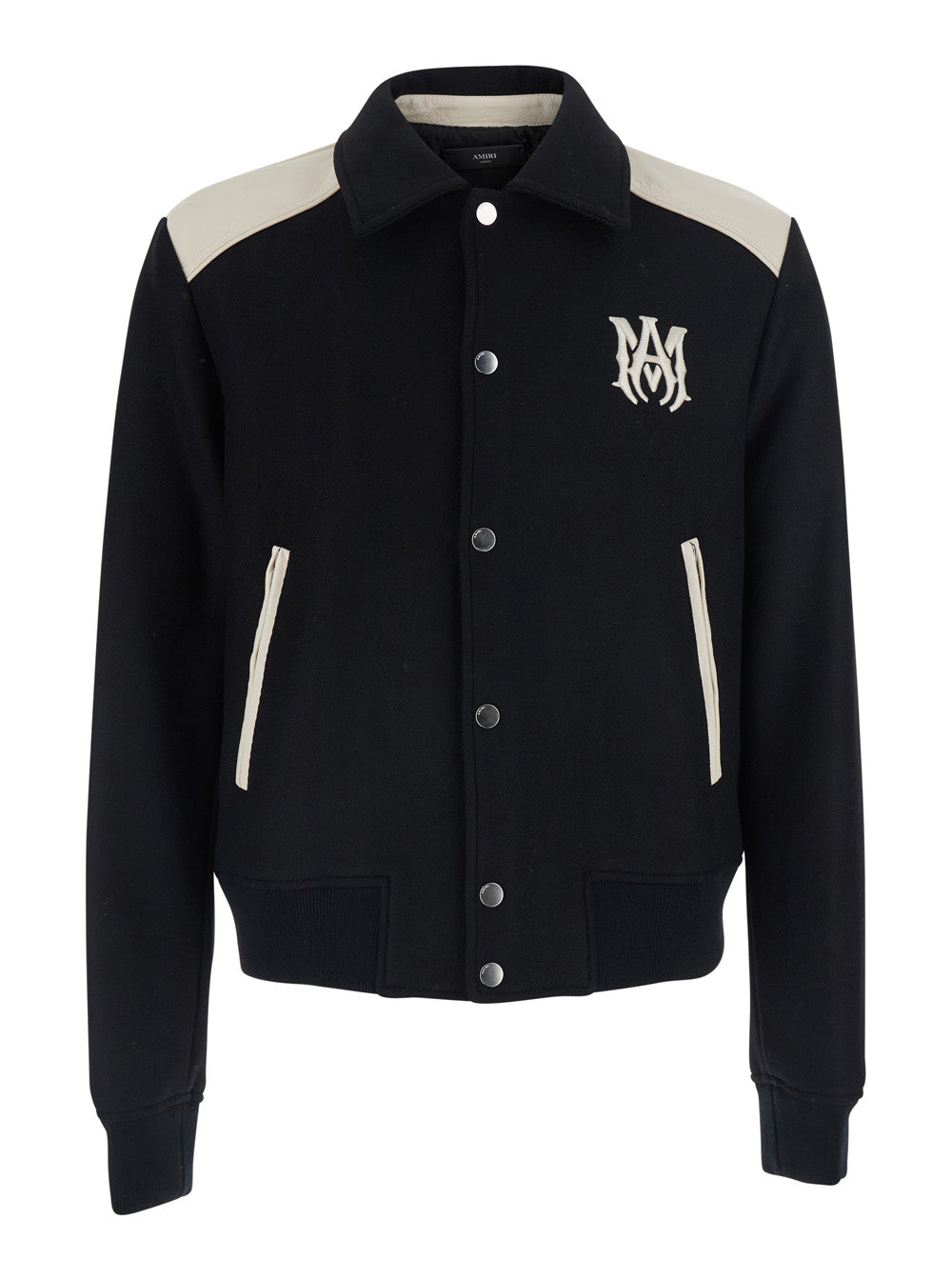 Ma Band Jacket Black With Distinctive Leather Details Men
