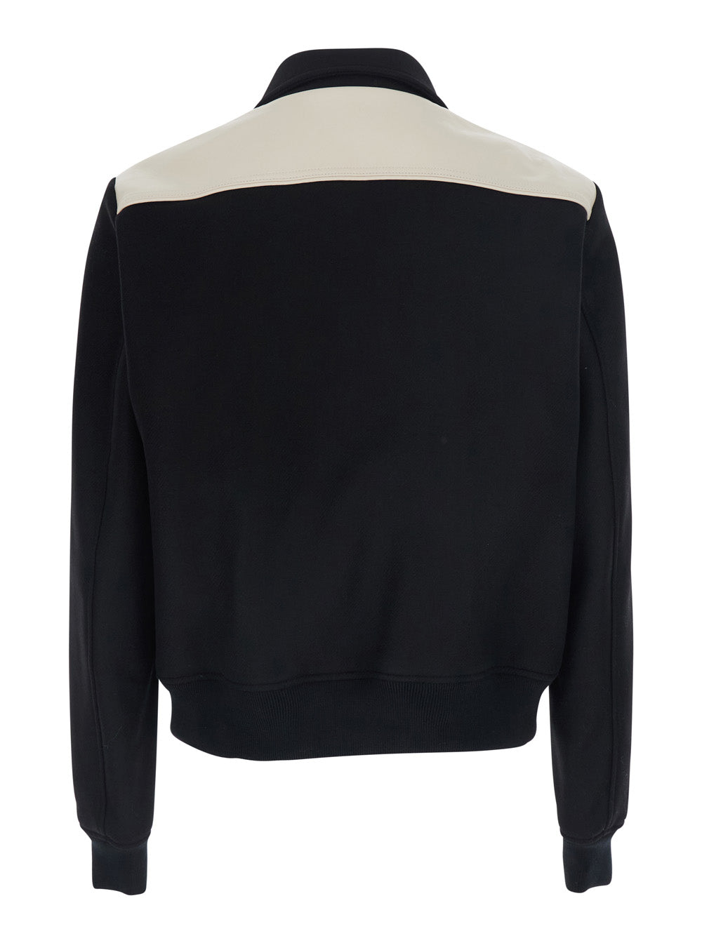 Ma Band Jacket Black With Distinctive Leather Details Men