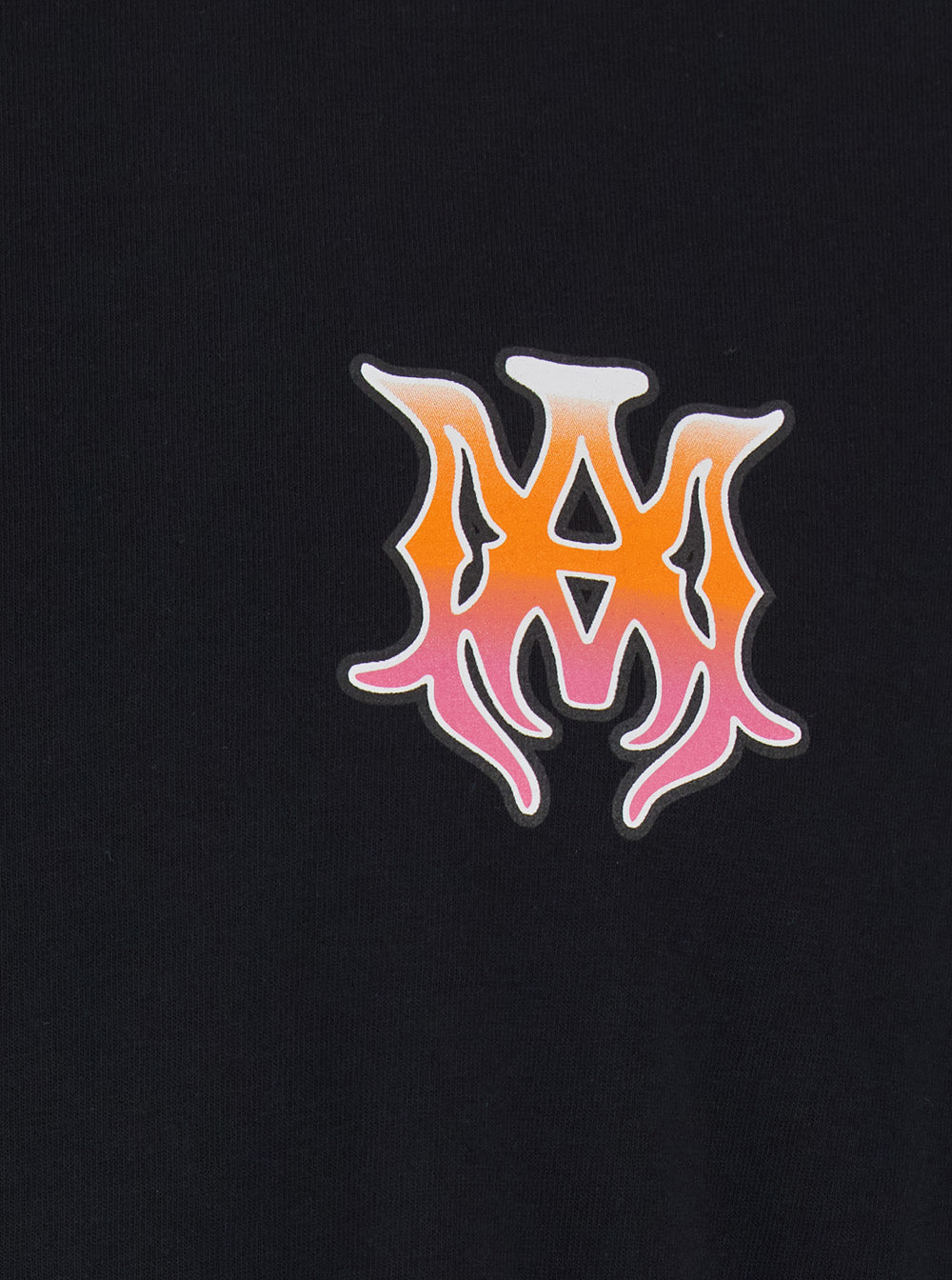 Black T-Shirt With Ma Surf Print On The Front Cotton Men Tshirts And Polo Shirts