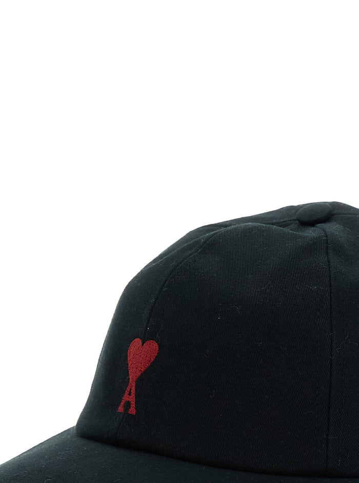 Baseball Cap With Adc Logo Embroidery On The Front Black Cotton For Men Hats And Gloves