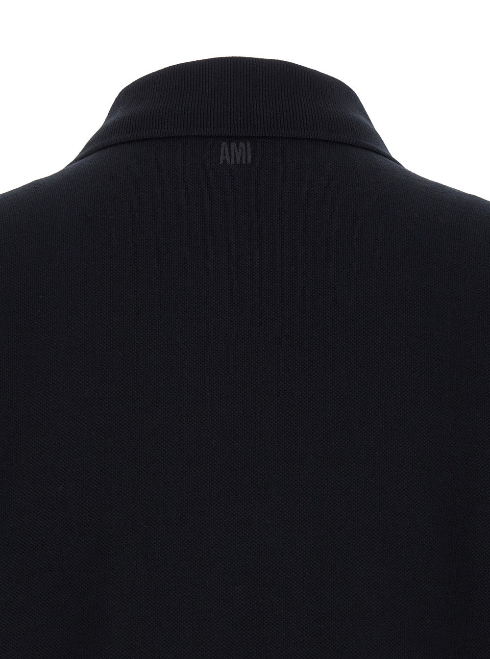 Polo Shirt With Embroidered Adc Logo On The Front Black Cotton For Men Biologic Tshirts And