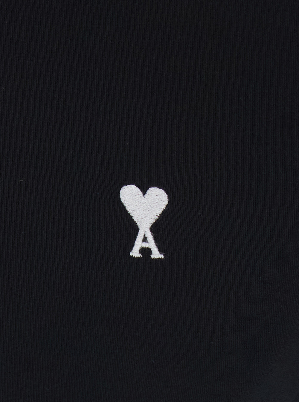 T-Shirt With Adc Embroidery On The Front Black Cotton For Women Tshirts And Polo Shirts