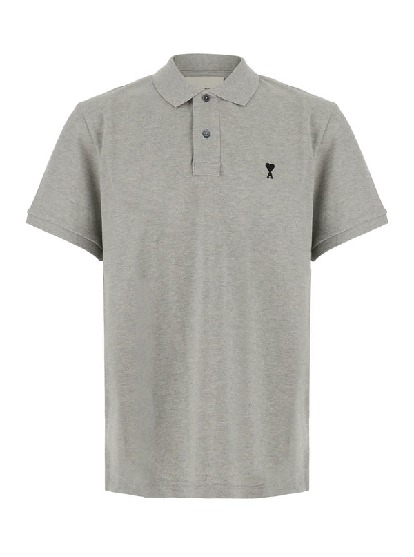 Polo Shirt Ami De Coeur Grey Cotton T-shirts