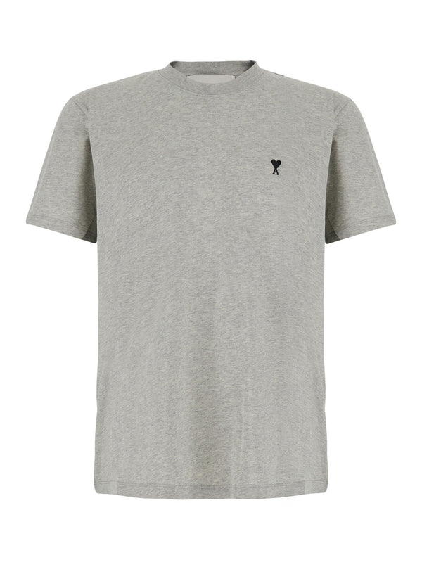 Crew Neck T-Shirt Grey Cotton T-shirts
