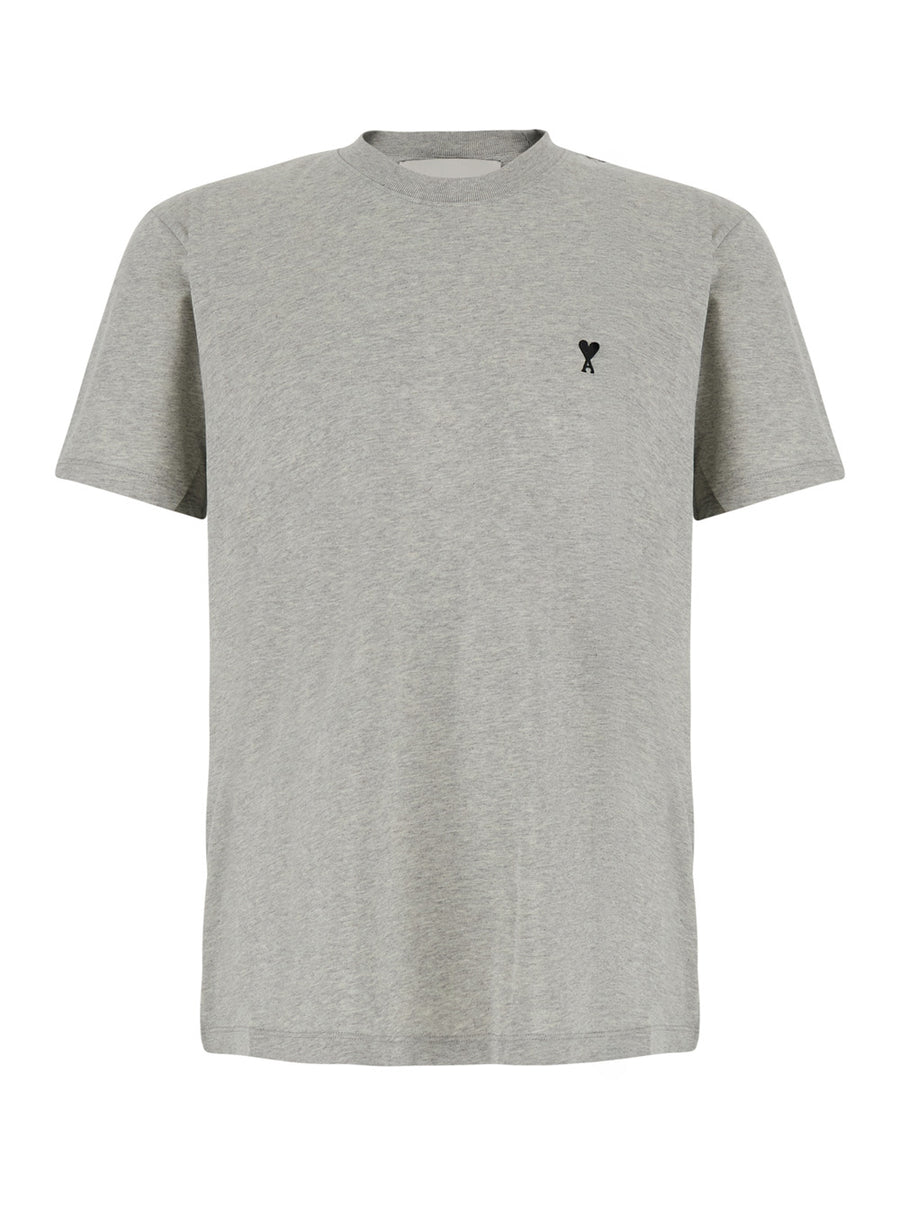 Crew Neck T-Shirt Grey Cotton T-shirts