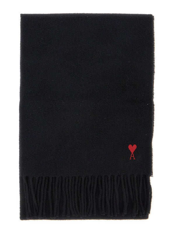 Wool Scarf Ami De Coeur Black