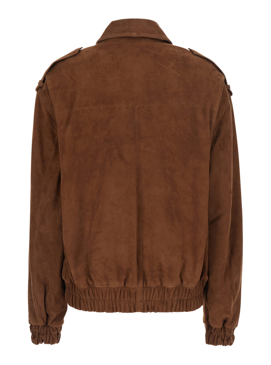 Jacket Halti Beige Suede Coat