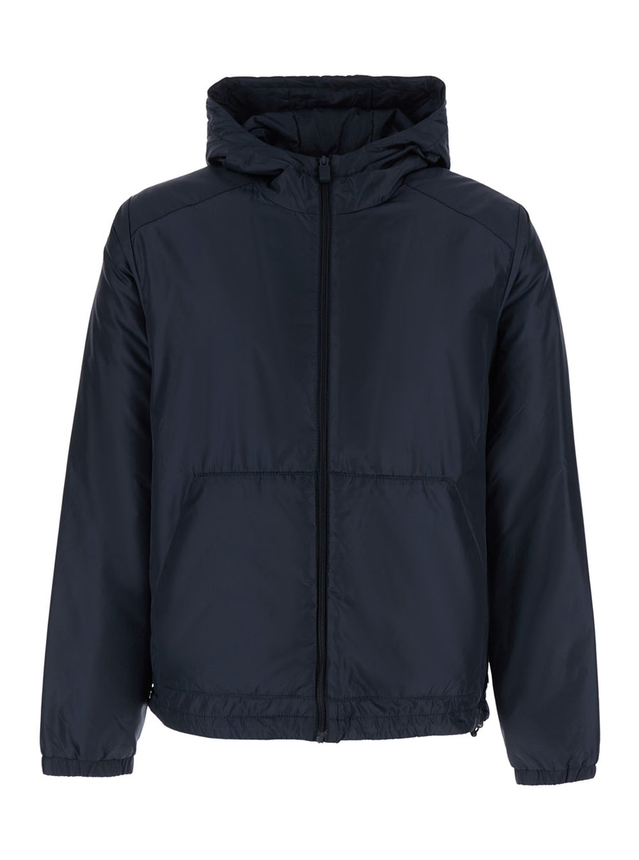 Jacket Blue Tech Fabric Polyamide Coat