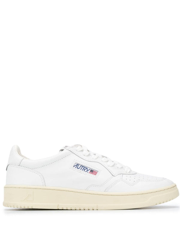 Low Top Sneakers Medalist White Leather Cow Trainers