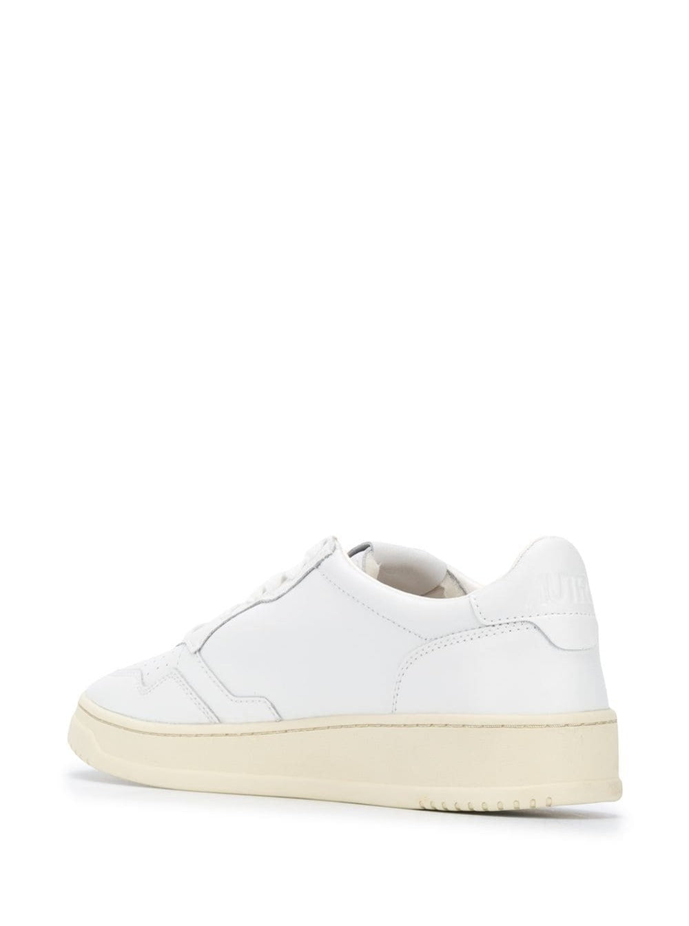 Sneaker Medalist Low Top With Logo Patch On The Tongue White Leather Men Cow
