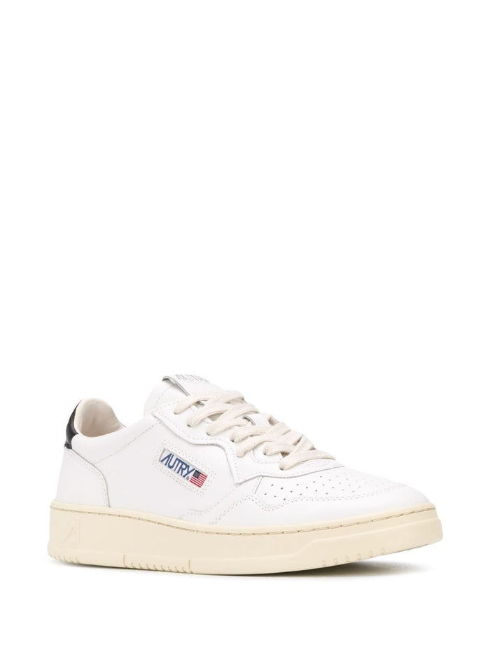 Sneaker Medalist Low With Contrast Pull-Tab White Leather Men