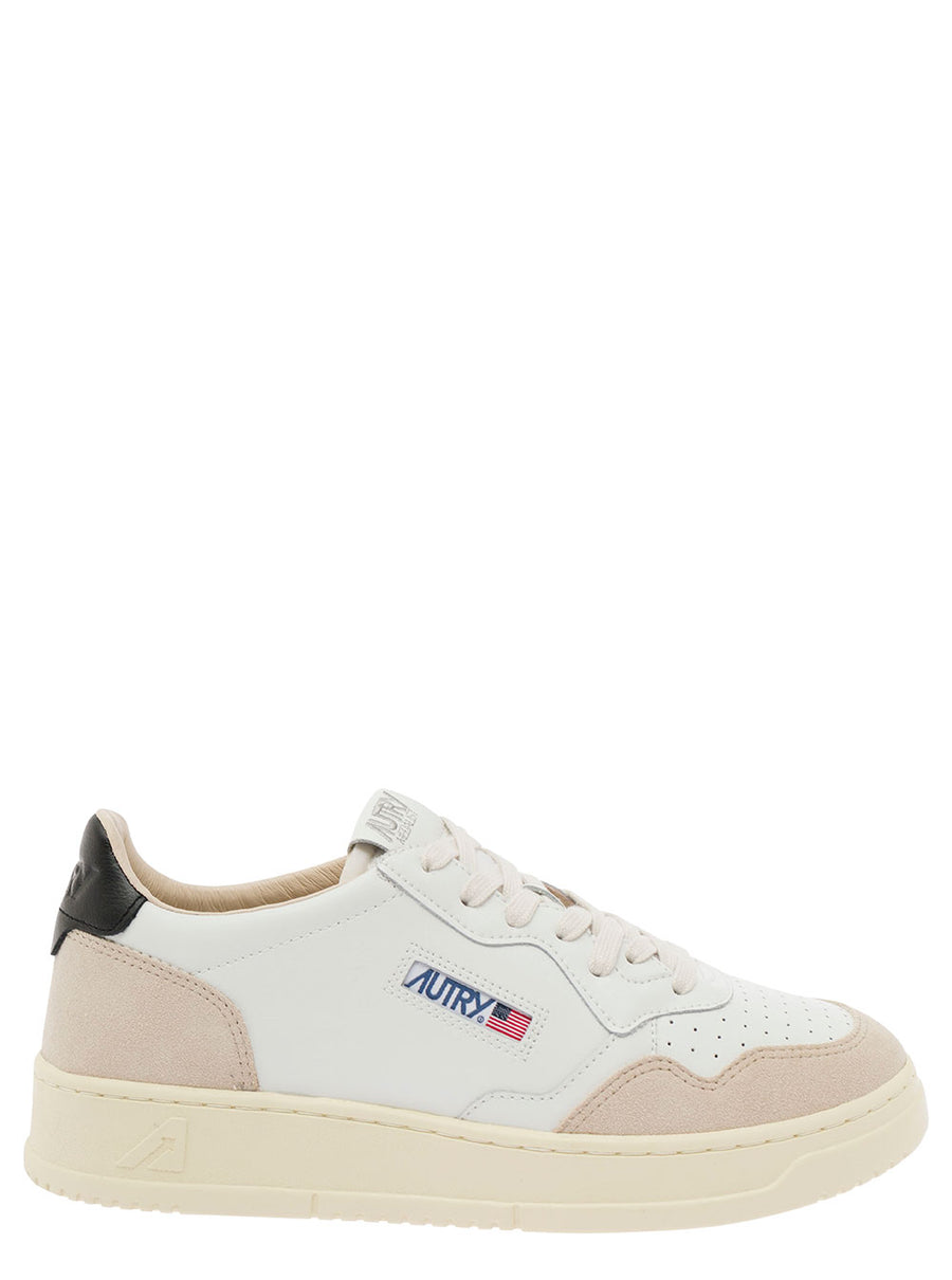 Low Top Sneaker Medalist White Leather Cow Trainers