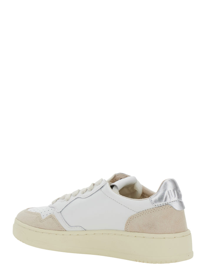 Sneaker Medalist Low Top With Logo Patch On Tongue And Side White Leather For Women