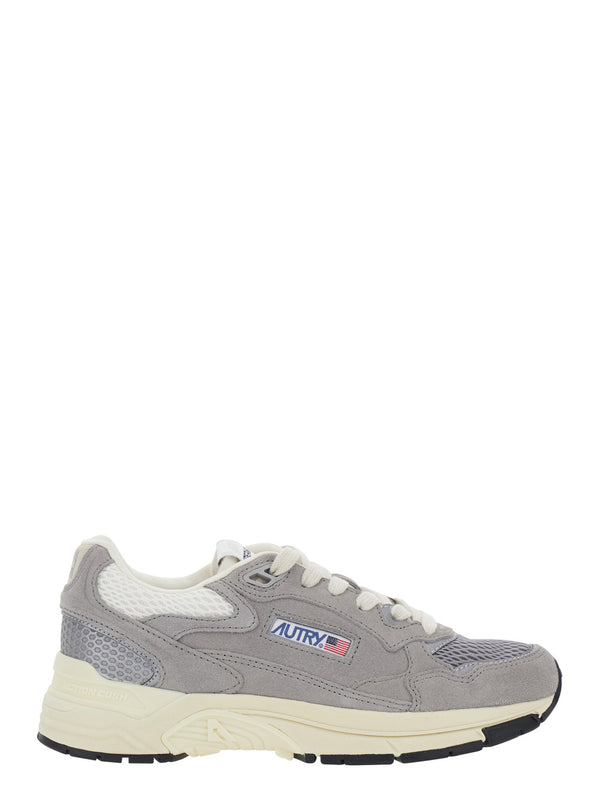 Sneakers Grey Leather Trainers