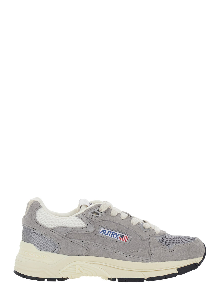 Sneakers Grey Leather Trainers